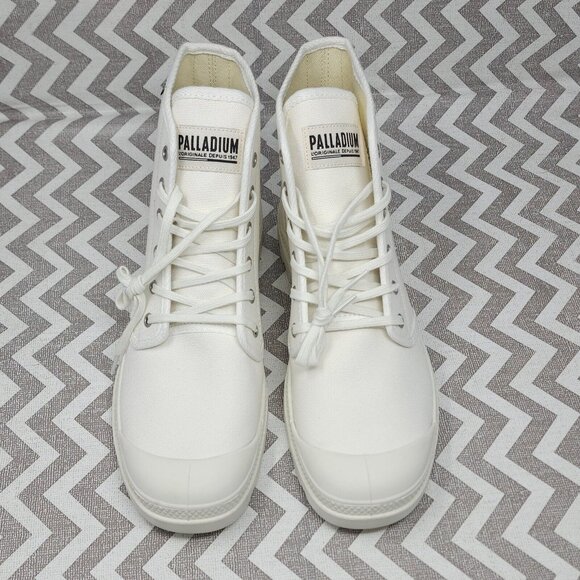 Palladium Pampa Hi Originale Canvas Boot Size 11, High Top Shoes, Star White - Picture 2 of 10